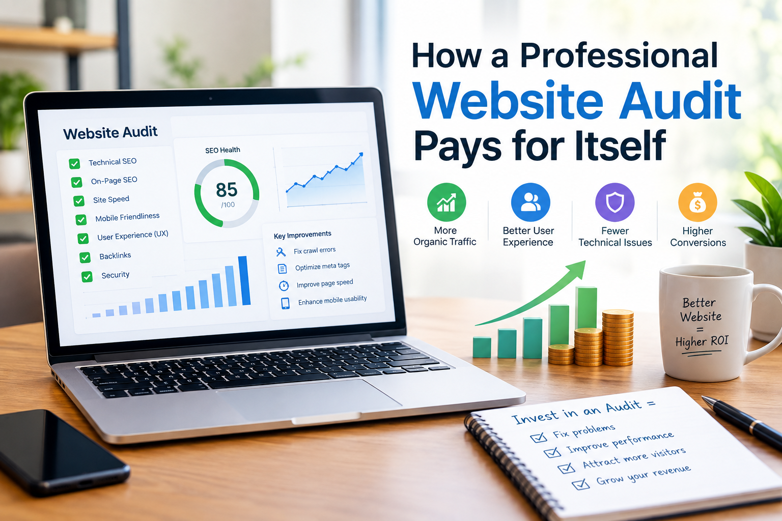How a Professional Website Audit Pays for Itself