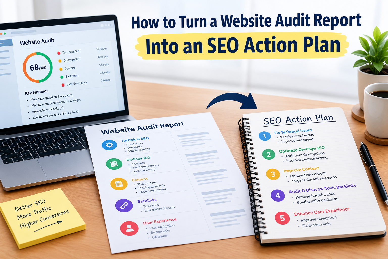 How to Turn a Website Audit Report Into an SEO Action Plan