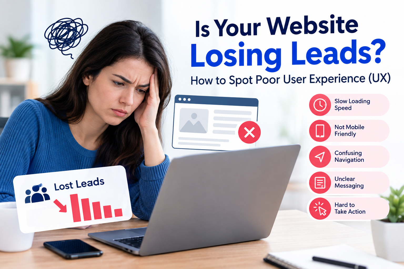 Is Your Website Losing Leads How to Spot Poor User Experience (UX)